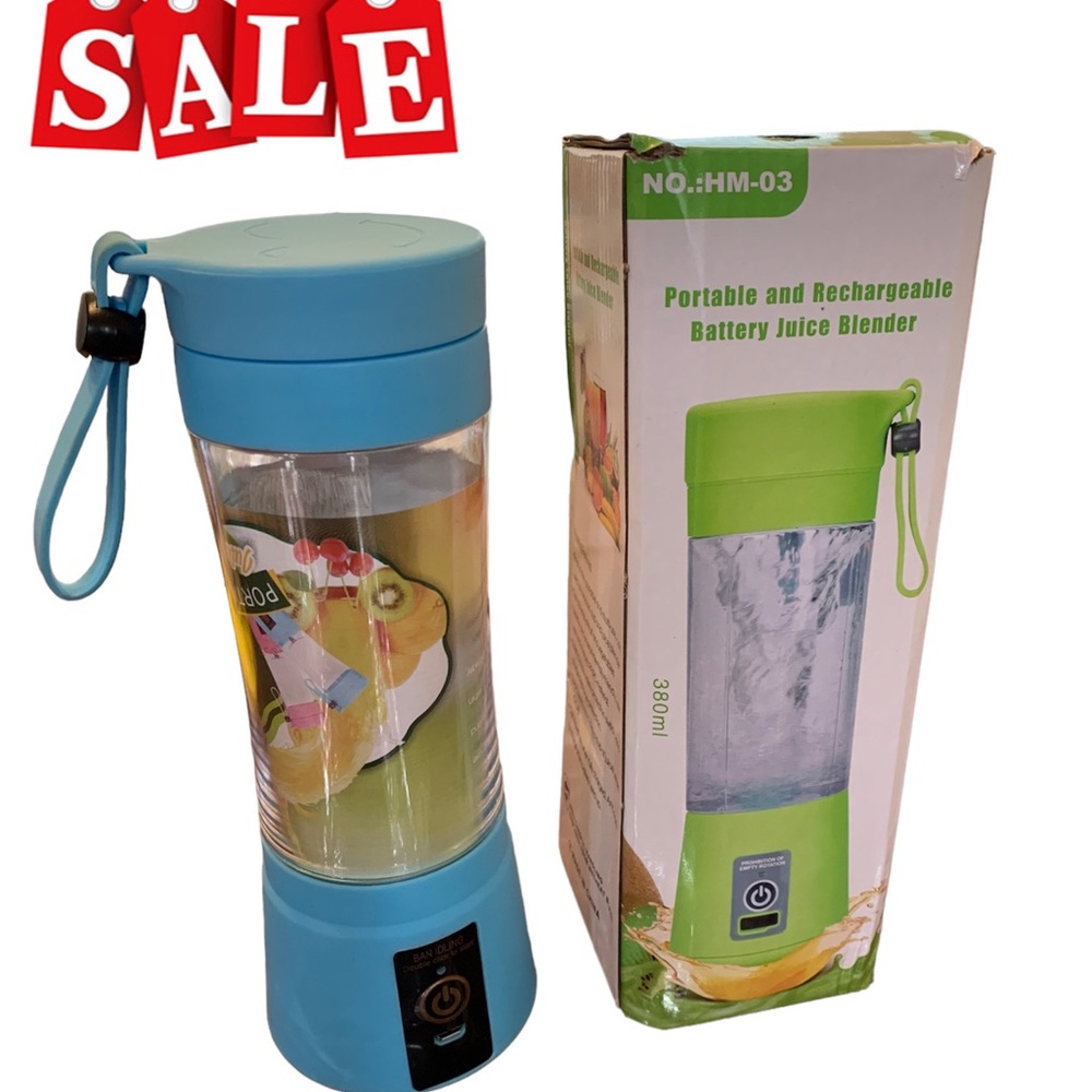 Portable blender USB chargeable Mini blender POPULAR portable blender new blue